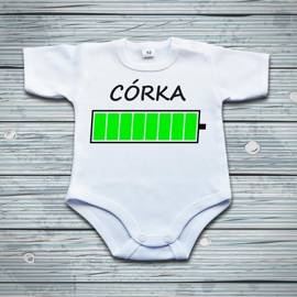 Córka - bateria - body niemowlęce