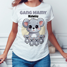 Gang mamy - koala - koszulka damska