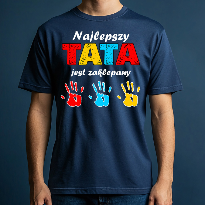 Najlepszy tata jest zaklepany - koszulka męska