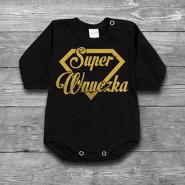Super wnuczka - body dziecięce - złoty nadruk