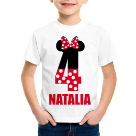 Koszulka na czwarte urodziny minnie