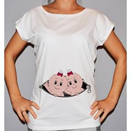 Koszulka ciążowa - bliźniaki