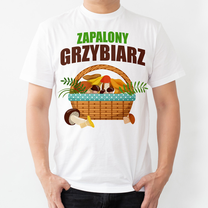 Zapalony grzybiarz - koszulka męska
