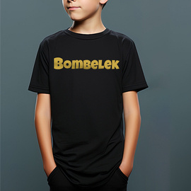 Bombelek - koszulka dziecięca - złoty nadruk