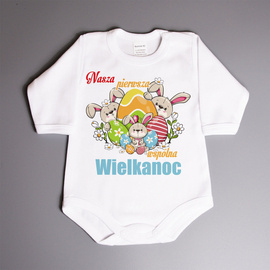 Nasza pierwsza wspólna Wielkanoc - pisanki - body wielkanocne