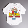 Kocham babcię i dziadka - body dziecięce