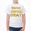 Starszy brat - złoty nadruk - koszulka dziecięca