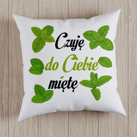 Czuję do Ciebie miętę - poduszka