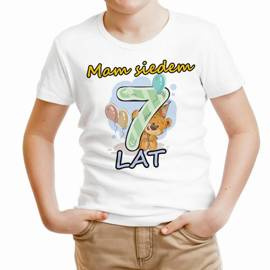 Mam siedem lat - koszulka dziecięca