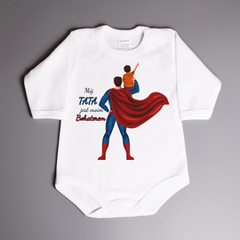 Mój tata jest moim bohaterem - superman - body dziecięce