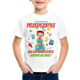 Jestem gotowy na przedszkole  - koszulka dziecięca