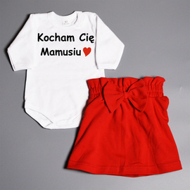 Kocham Cię mamusiu - komplet dla dziewczynki
