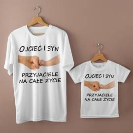 Zestaw koszulek - Ojciec i syn przyjaciele na całe życie