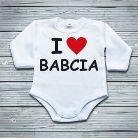 I love babcia - body niemowlęce