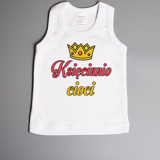 Księciunio cioci (imię) - koszulka na ramiączkach