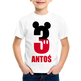 Koszulka na trzecie urodziny mickey