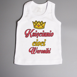 Księciunio cioci (imię) - koszulka na ramiączkach