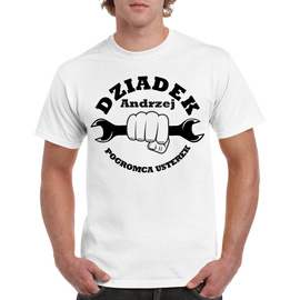 Dziadek pogromca usterek - koszulka męska