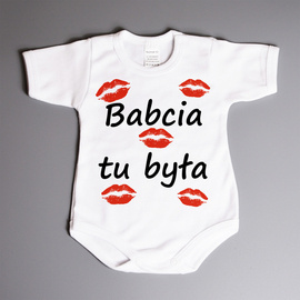 Babcia tu była  - body niemowlęce