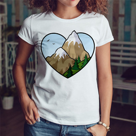 Góry w sercu - koszulka damska