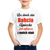Bez dwóch zdań Babcia (imię) jest najlepszą z moich niań - koszulka dziecięca