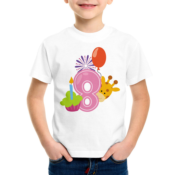 Koszulka dziecięca na ósme urodziny