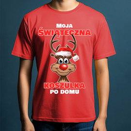 Moja świąteczna koszulka po domu - koszulka męska