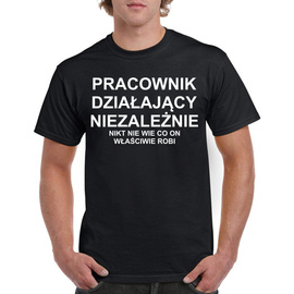 Pracownik działający niezależnie - koszulka męska