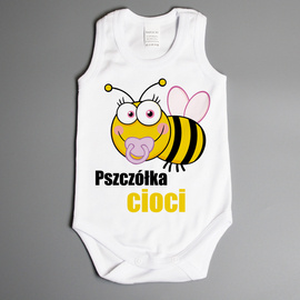 Pszczółka cioci - body na ramiączkach