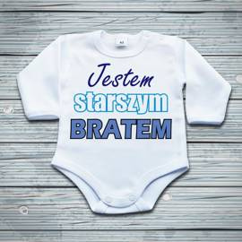 Jestem starszym bratem - body niemowlęce