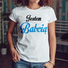 Jestem babcią (imię) - koszulka damska