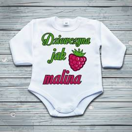 Dziewczyna jak malina - body niemowlęce