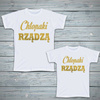 Zestaw koszulek - Chłopaki rządzą - złoty nadruk