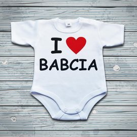 I love babcia - body niemowlęce