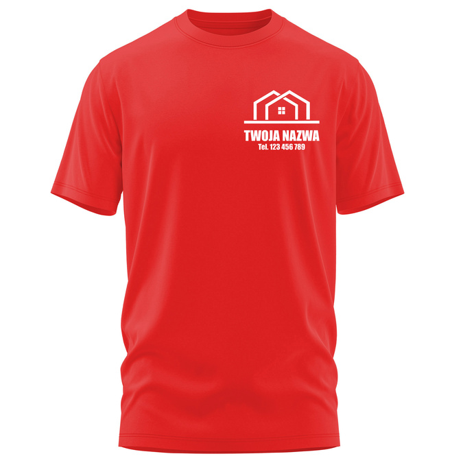 Koszulka z LOGO dla Firm Budowlanych - Nadruk Firmowy