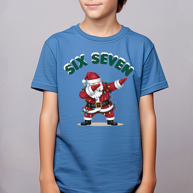 Koszulka Dziecięca SIX SEVEN Mikołaj – Zabawny Świąteczny Prezent i Must-Have!