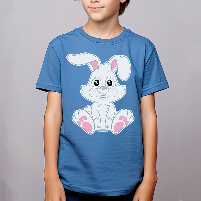 Koszulka wielkanocna (imię) - zając - koszulka dziecięca