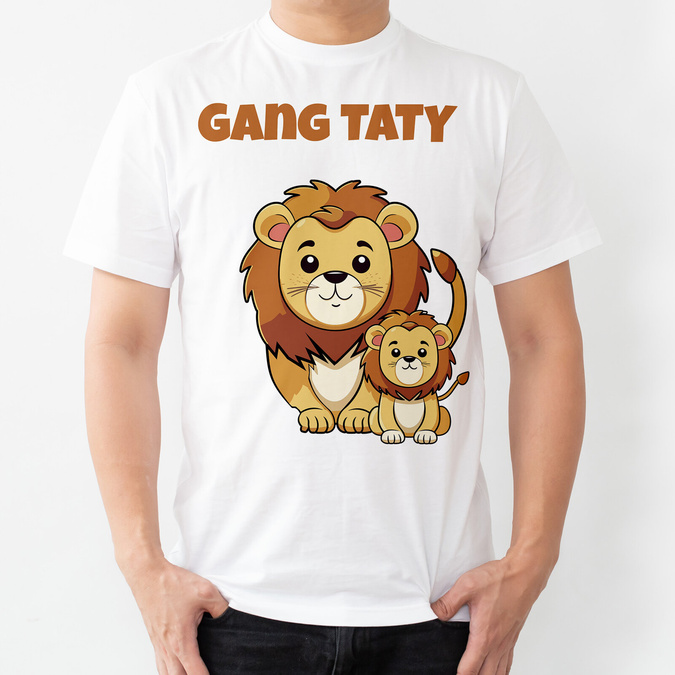 Gang taty - lew - koszulka męska