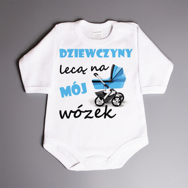 Dziewczyny lecą na mój wózek - body niemowlęce