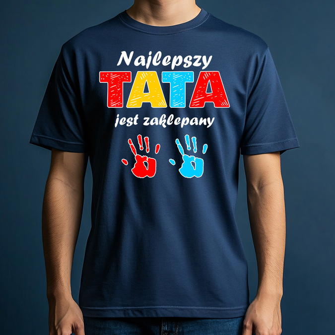 Najlepszy tata jest zaklepany - koszulka męska