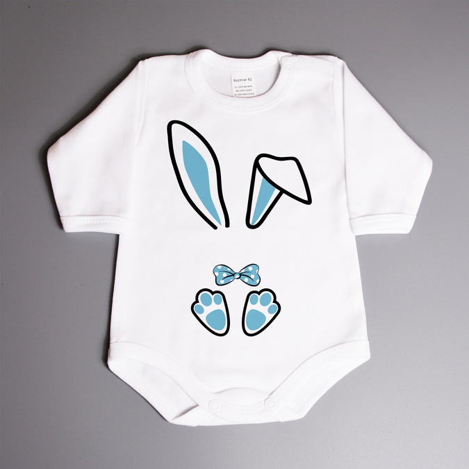 Zajączek wielkanocny chłopiec - body wielkanocne