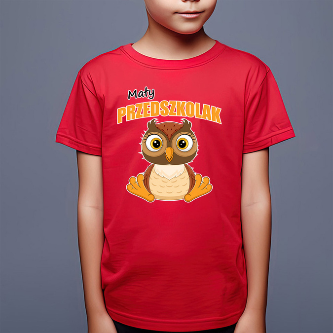 Mały przedszkolak - sowa - koszulka dziecięca