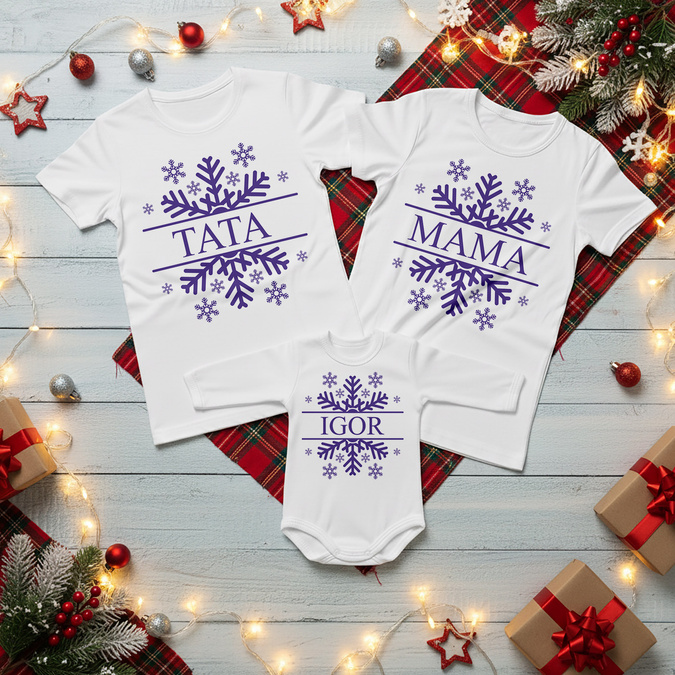 Zestaw świąteczny śnieżynka