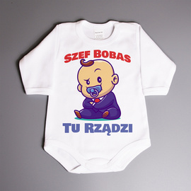 Szef Bobas Tu Rządzi - body niemowlęce