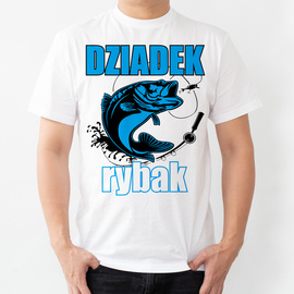 Dziadek rybak - koszulka męska