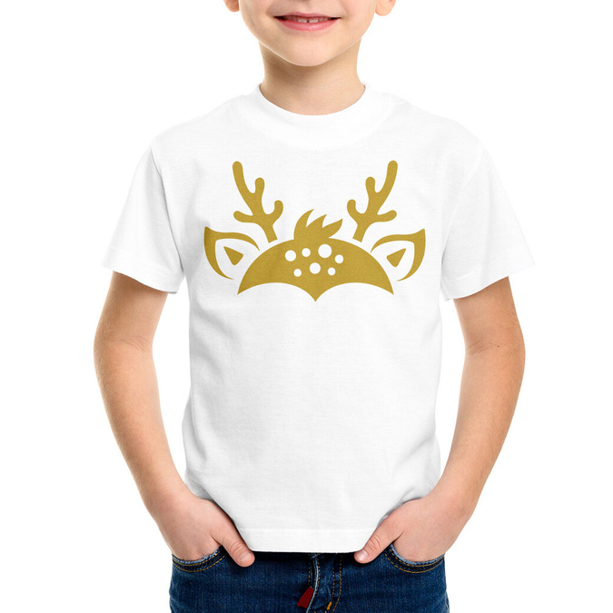 Złoty renifer - koszulka dziecięca