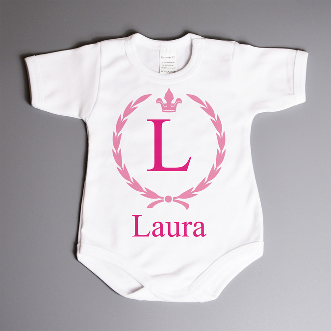 Zestaw dla rodzeństwa z imieniem i wieńcem laurowym