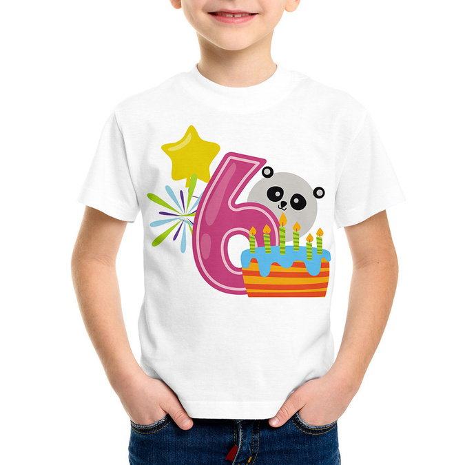 Koszulka dziecięca na szóste urodziny