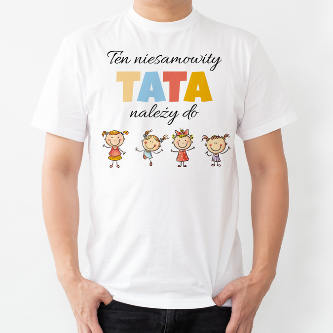 Ten niesamowity tata należy do - koszulka męska