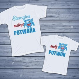 Zestaw koszulek - Stworzyłem małego potwora